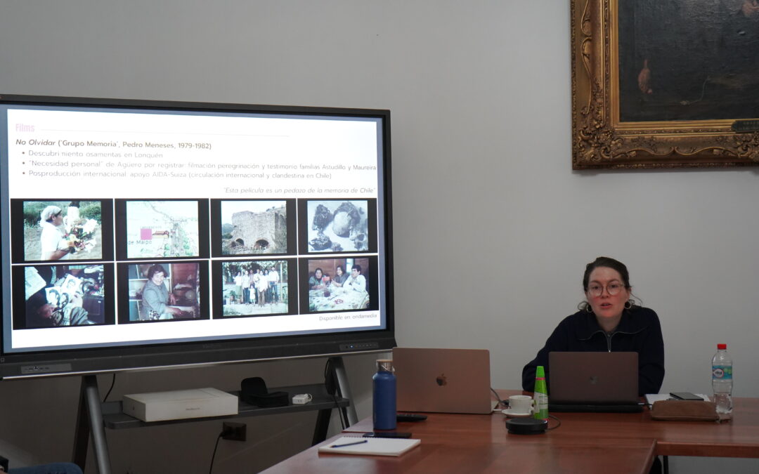 Instituto de Historia PUCV recibió a la investigadora Marcy Campos en conversatorio sobre memoria, solidaridad y denuncia visual