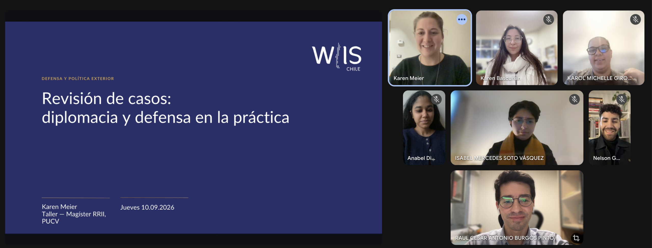 Magíster en Relaciones Internacionales realizó taller sobre política exterior y política de defensa