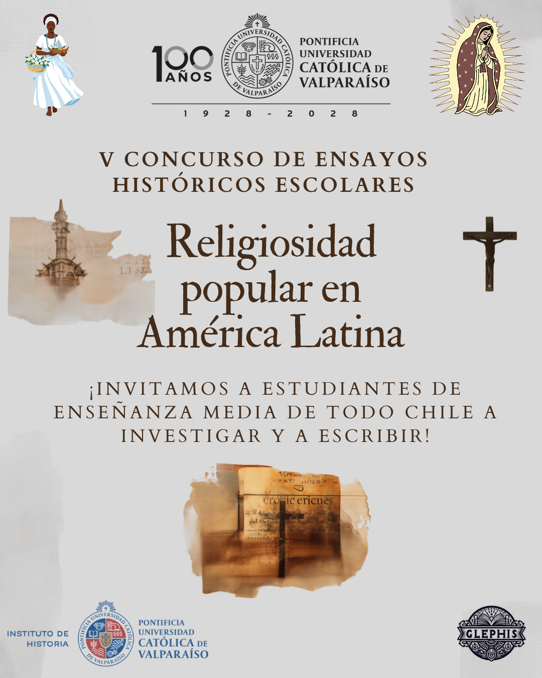 Instituto de Historia PUCV abre convocatoria al Quinto Concurso de Ensayos Históricos Escolares